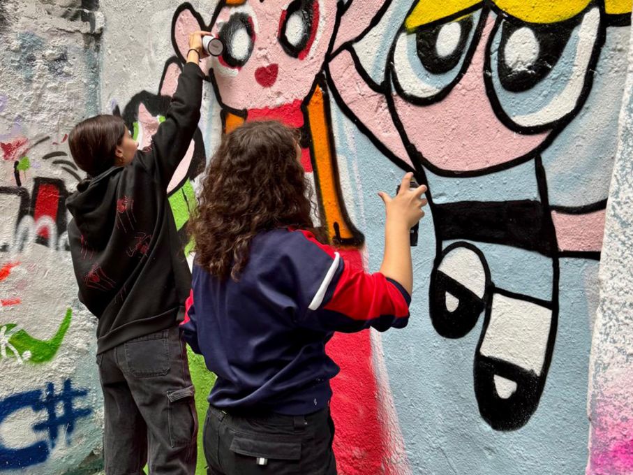 Beim Graffitikurs entstanden richtig tolle Kunstwerke. Foto: Solothurner Kulturwoche